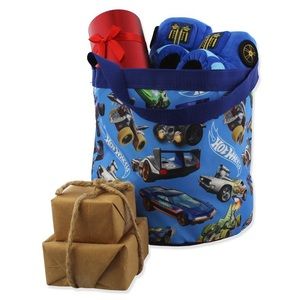 🔥Hot Wheels Collapsible Nylon Basket Bucket Toy Storage Tote Bag 🔥